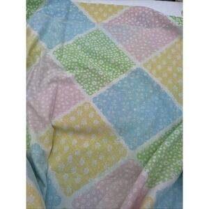 Vintage PermaPrest Percale Standard 2 Pillow Cases Flat‎ Sheet Floral Queen